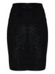 Balmain Monogram Midi Skirt