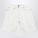 Prada White Old Denim Bermuda Shorts