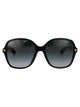 Gucci Black Black Grey Acetate Sunglasses