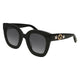 Gucci Black Black Grey Acetate Sunglasses