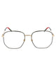 Gucci Gold Gold Transparent Metal Glasses