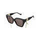 Gucci Black Black Brown Acetate Sunglasses