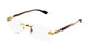 Gucci Eyeglasses  Gg1221o 002 Gold Brown Transparent 56/16/140