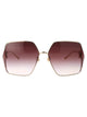 Gucci Acetate Gold Sunglasses