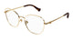 Gucci Eyeglasses  Gg1418o 001 Gold Gold Transparent 55/18/145