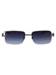Gucci Ruthenium-Ruthenium-Blue Metal Sunglasses