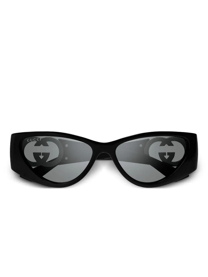 Gucci Black-Black-Grey Injection Sunglasses