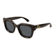 Gucci Brown-Brown-Grey Acetate Sunglasses