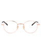 Gucci Gold-Gold-Transparent Metal Glasses