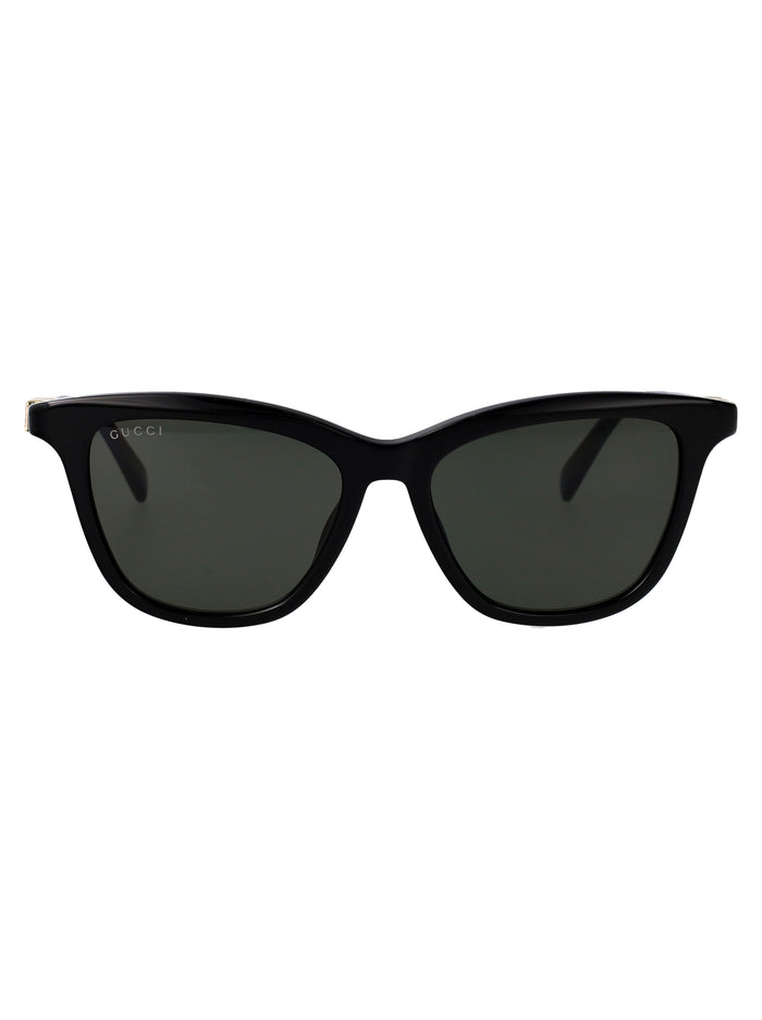 Gucci Black-Black-Grey Acetate Sunglasses