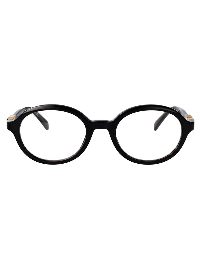 Gucci Black-Black-Transparent Acetate Sunglasses
