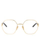 Gucci Gold-Gold-Transparent Metal Glasses