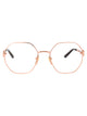 Gucci Gold-Gold-Transparent Metal Glasses