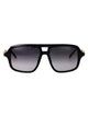 Gucci Black-Black-Grey Acetate Sunglasses