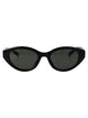 Gucci Black-Black-Grey Injected Sunglasses