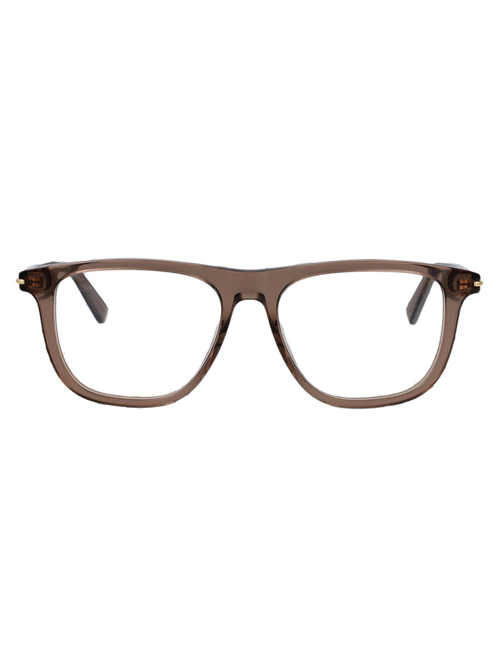 Gucci Brown-Brown-Transparent Acetate Glasses