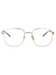 Gucci Silver-Silver-Transparent Metal Glasses