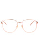 Gucci Gold-Gold-Transparent Metal Glasses
