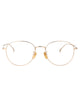 Gucci Gold-Gold-Transparent Metal Glasses
