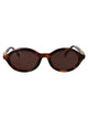 Gucci Havana-Havana-Brown Acetate Sunglasses
