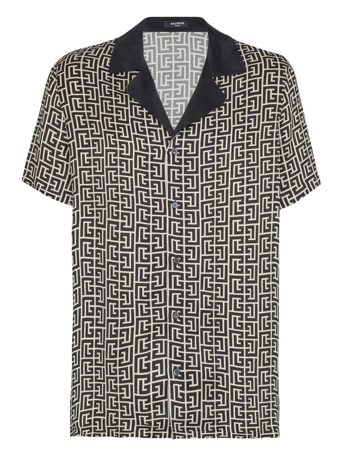 Balmain Shirt With Monogrammed Print