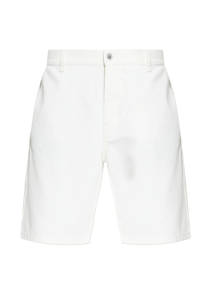 Balmain Logo-Patch Denim Shorts