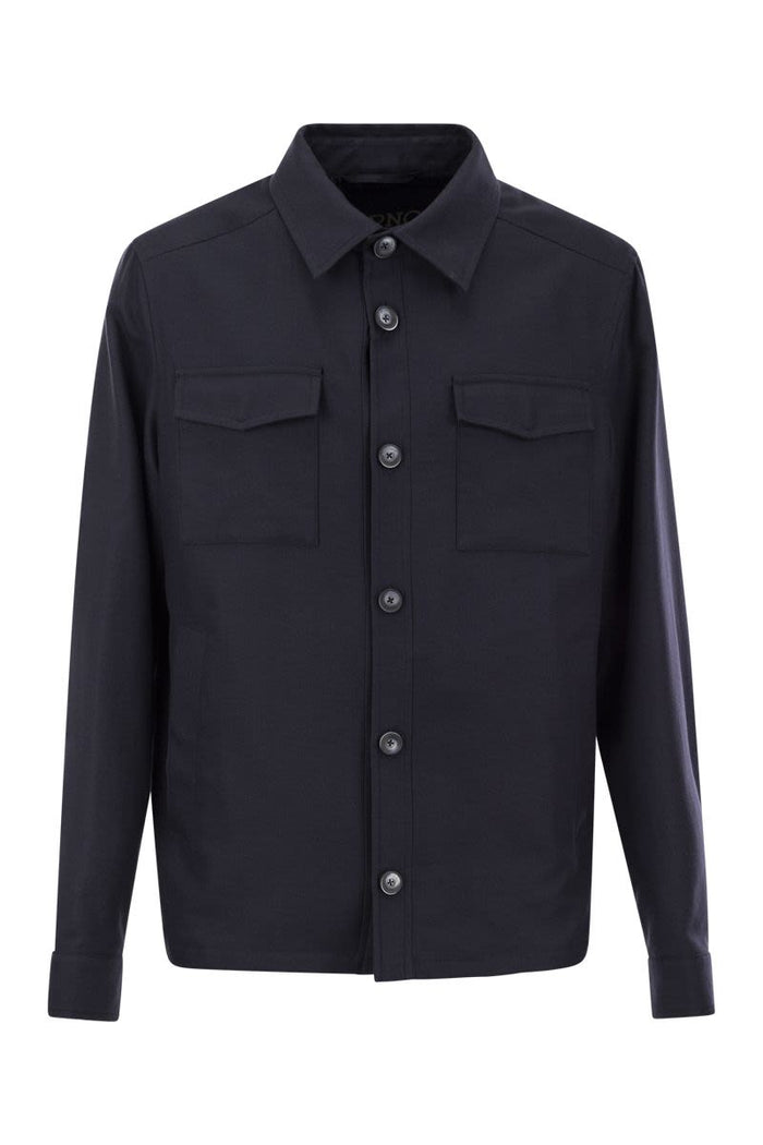 Herno Rain Cotton Cashmere Shirt