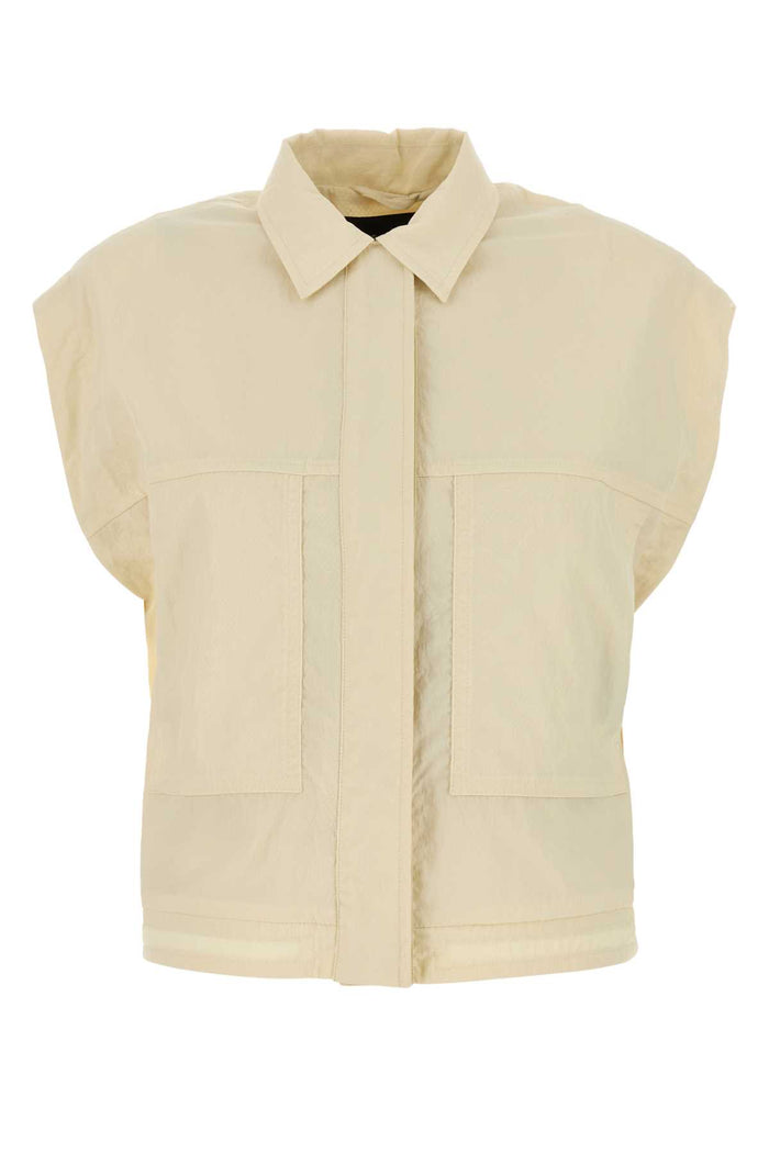 Herno Cream Nylon Vest