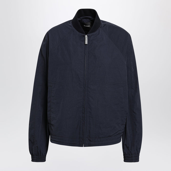 Herno Laminar Blue Zip-Up Nylon Jacket