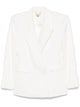 Elisabetta Franchi Linen Blend Double-Breasted Jacket