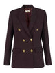 Elisabetta Franchi Brown Viscose Elastan Jacket