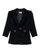 Elisabetta Franchi Black Polyester Elastan Jacket