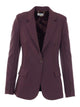 Elisabetta Franchi Bourdeaux Double Breasted Button Closure