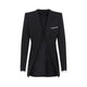 Tom Ford Black Collarless Wool Jacket