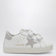 Golden Goose Baby Old School Sneakers In White/Platinum
