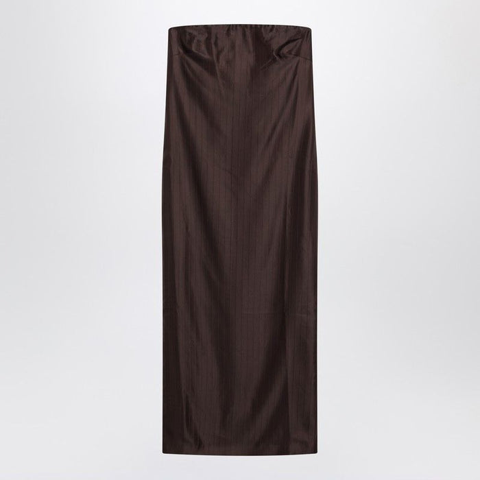 Loulou De Saison Brown Giulia Bustier Dress