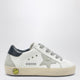 Golden Goose Super-Star Sneakers In Vintage White/Navy Blue