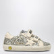 Golden Goose Old School Sneakers In Platinum/Cream Glitter