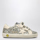 Golden Goose Kids Old School Sneaker In Platinum/Cream Glitter