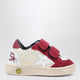 Golden Goose Kids Ball Star Sneakers In White/Red