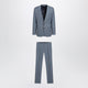 Dolce & Gabbana Singlebreasted Sicilia Light Suit In Wool And Silk, Blue