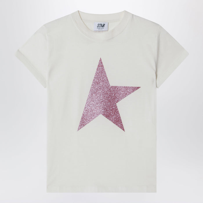 Golden Goose White Cotton Star T-Shirt