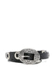 Golden Goose Belt Threads Washed Leather Hammered Studs And Application Of Metallic Elements