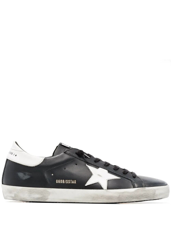 Golden Goose "Super Star" Leather Upper Shiny Leather Star And Heel