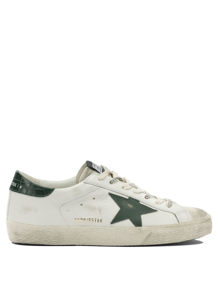 Golden Goose White Goat Leather Sneakers