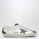 Golden Goose Golden Goose Super-Star Sneakers In White/Brown/Denim Blue/Cream