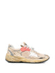 Golden Goose "Running Dad" New Net And Laminated Upper Leather Star Laminated Spur Distressed