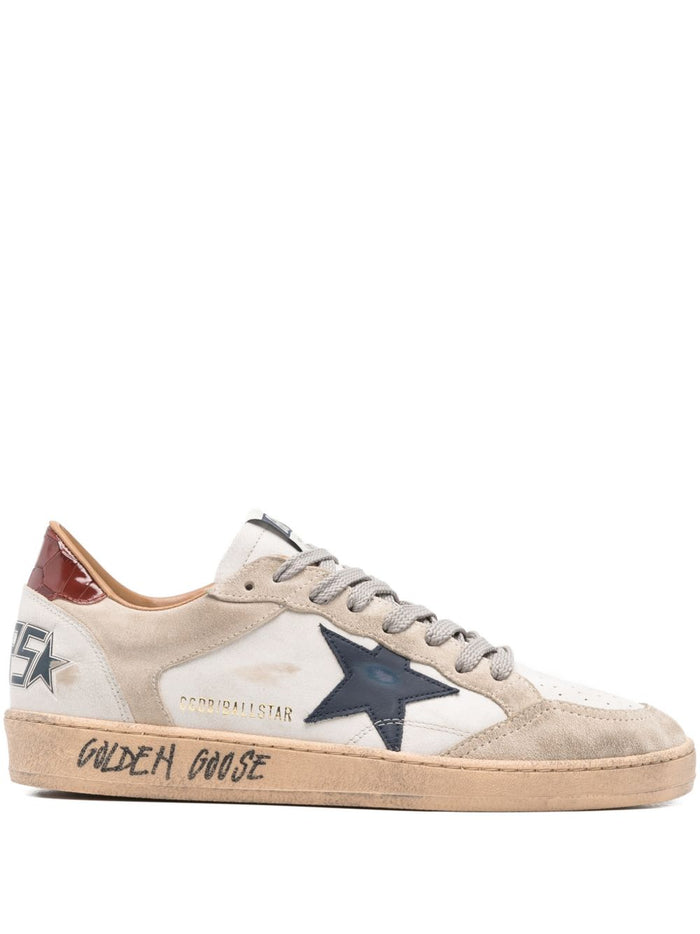 Golden Goose Ballstar Leather And Suede Upper Le