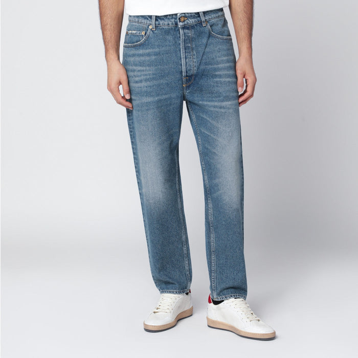 Golden Goose Washed-Effect Blue Jeans
