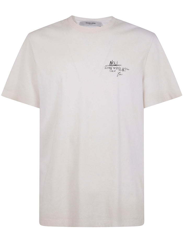 Golden Goose Golden Goose Cotton T-Shirt With Lettering